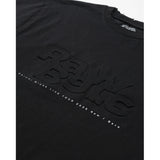 Raw T-shirt [embossed logo] Black