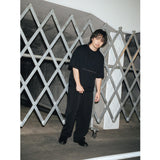 Raw T-shirt [embossed logo] Black