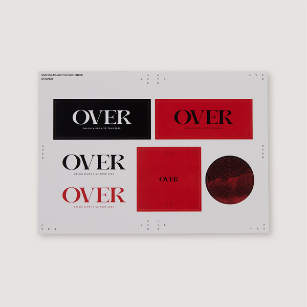 「DAICHI MIURA LIVE TOUR 2023 OVER」 Sticker Sheet