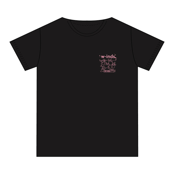 w-inds. FAN CLUB LIVE TOUR 2024〜M,M,S〜 Tシャツ(ブラック)