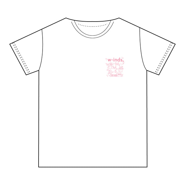 w-inds. FAN CLUB LIVE TOUR 2024〜M,M,S〜 Tシャツ(ホワイト)